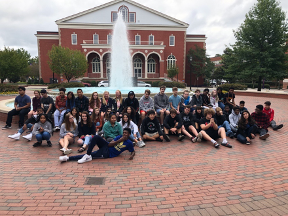 Middle School students visit the ECU computer science department (Fall 2019).